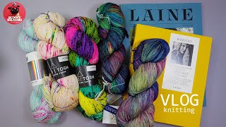 [뜨개하며독서 vlog-6]호기심에 사모은 실 구경하기 l  WORSTED, LAINE 뜨개책에서 뜨고싶은거 l knittingㅣ뜨개로그 ㅣ일상