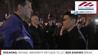 Exclusive Video: Ben Shapiro Barred From Entering DePaul University!