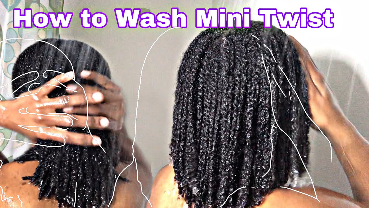Mini Twist Wash Day How To Wash Mini Twist Reduce Shrinkage And