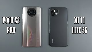 Poco X3 Pro vs Xiaomi Mi 11 Lite 5G | SpeedTest and Camera comparison