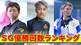 2020年現在 現役選手SG優勝回数ランキング ベスト20【ボートレース・競艇】