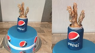 Pepsi Cake - How to do Pepsi can cake