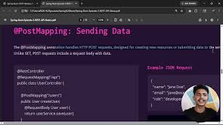 Spring Boot REST API Tutorial | @RestController, @GetMapping, @PostMapping & JSON Response - part 23
