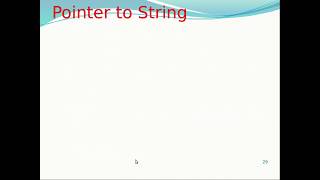 Pointer in C Language Part III Pointer to String