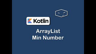 arraylist min number in kotlin
