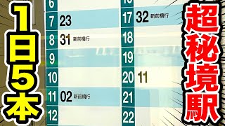 【1日5本】到達難易度が高すぎる『ガチ秘境駅』に行った結果…