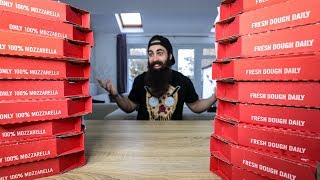 ONE MAN VS EVERY DOMINO'S PIZZA CHALLENGE | LAST VIDEO AT THE OLD HOUSE | BeardMeatsFood