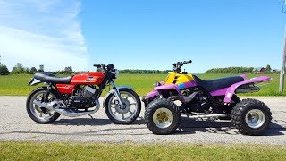 Yamaha Banshee 350 vs Yamaha Rd 400!!! (The FASTEST 2 Stroke Race)