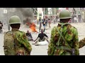 kenyan police fire on protesters in nairobi