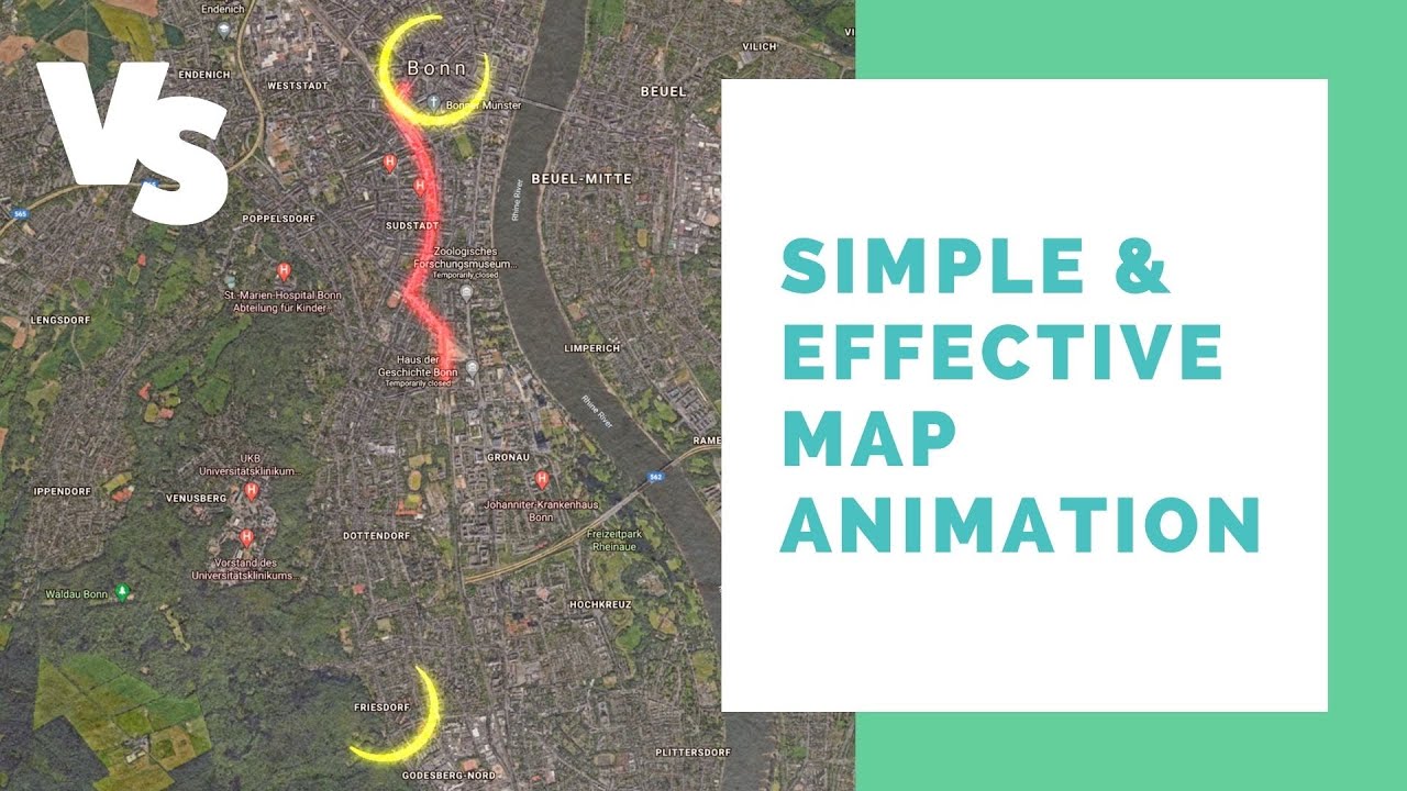 Elegant Map Animation Tutorial In After Effects - YouTube