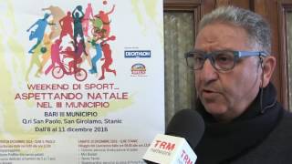 A Bari, presentato il programma “Il Weekend di sport...aspettando Natale”