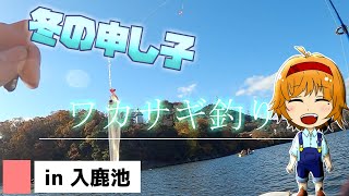 【入鹿池】寒い冬の申し子ワカサギ釣りして、美味しく素揚げにして頂きました【ゆっくり実況】