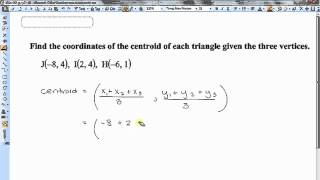 Various Problems Using the Centroid of a Triangle