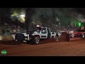 extreme boost super stock diesel trucks at diesels in dark corners 2024. truckpulling