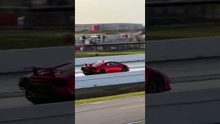 Twin Turbo Lamborghini goes 213 MPH! #shorts