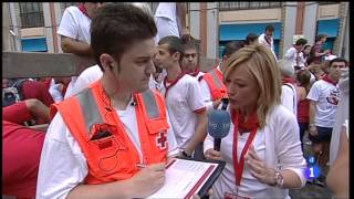 San Fermin 2013 séptimo encierro día 13 julio de 2013 ganaderia de Fuente Ymbro