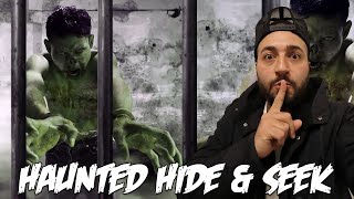 ONE MAN HIDE AND SEEK IN HAUNTED PRISON CHALLENGE!