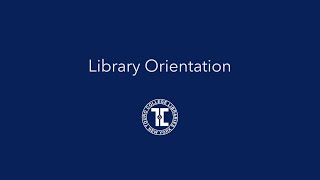 Touro Libraries Orientation