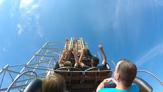 Switchback Roller Coaster Backseat POV 60 FPS ZDTs Amusement Park Texas