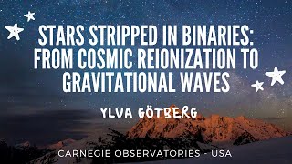 Stars Stripped in Binaries: from cosmic reionization to gravitational waves