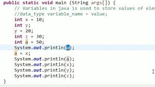 Variables | Java Basics 16 | Java in Telugu