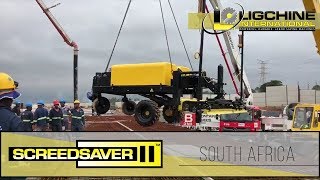 Double Mat Rebar: Watch Ligchine's SCREEDSAVER II Hoisted Into a Jobsite