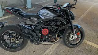 MV Agusta brutale 800 RR - Exhaust sound check - Db killer ON