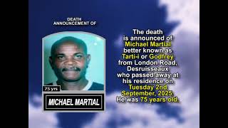 Michael Martial ~ Short Obituary