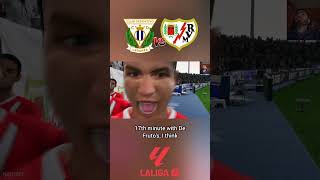 De Frutos scores | Leganes V Rayo Vallecano #FC25 #shorts #football #laliga