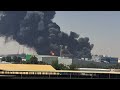 A big fire in a factory Jeddah industrial area