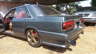 Nissan Laurel C32 Medalist L24 Engine Sound HKS Exhaust