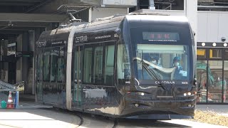 2022/04/12 【試運転】 富山地鉄 富山港線 9003号車 富山駅 | Toyama City Tram: Test Run of #9003 at Toyama