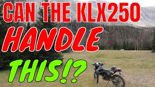 Baldwin lakes dualsport KLX250 test and review vs technical riding how good is this KLX250