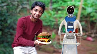 How to make a food serving robot ഭക്ഷണം കൊണ്ടുവരാൻ റോബോട്ട്!!U TECH