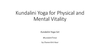 Kundalini Timer: Kundalini Yoga for Physical and Mental Vitality