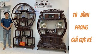 Tủ kệ bày đồ bình phong gỗ gụ giá cực rẻ