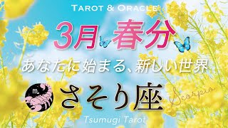 【さそり座♏️春分3/20】もの凄いよ😳✨価値観がひっくり返る春🌸あなたには重要な使命があるようです🔍