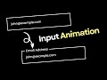 Input Animation Using CSS | Input Label Animation Using CSS | Floating Label Input CSS Animation
