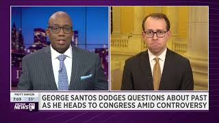 Embroiled in scandal, George Santos arrives on Capitol Hill