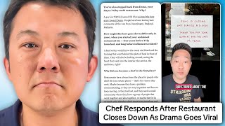 Chef Responds After Viral Drama Causes Restaurant To Close Down