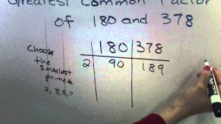 GCF - Greatest Common Factor for Large Numbers (Easier Method) (6 of 7)