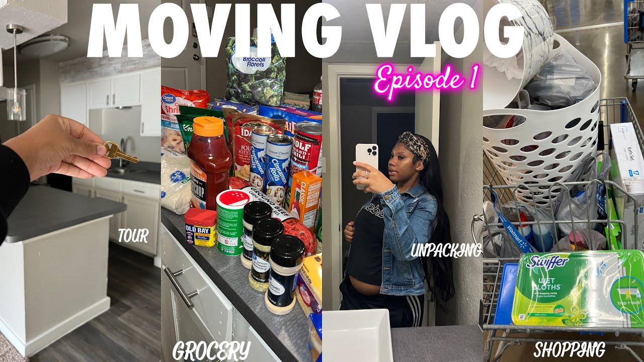 Moving Vlog Ep 1 Empty Apartment Tour Shopping Unpacking