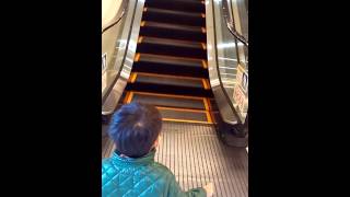 子供が大好きなエスカレーターの動く様子★Favorite escalator children,ho