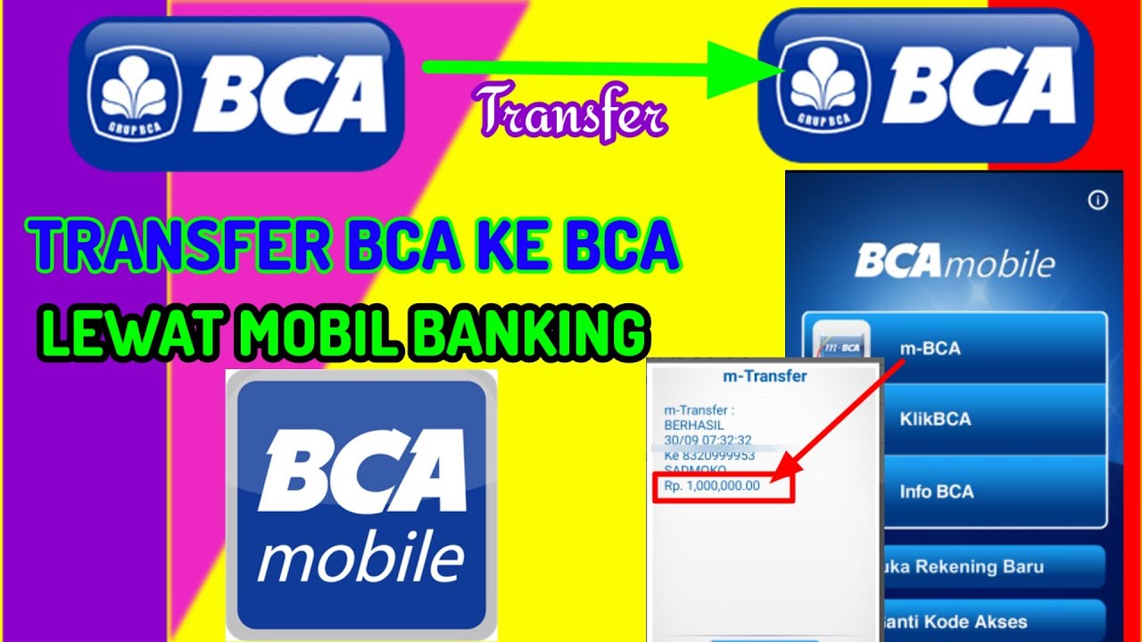 CARA TRANSFER DARI BCA | MOBILE BANKING KE SESAMA BCA - YouTube