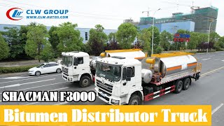 LNG Engine Shacman F3000 Emulsion/Hot Bitumen Distributor truck