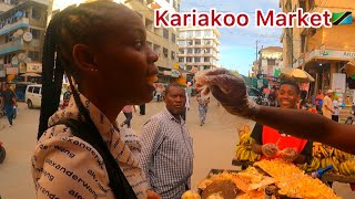 Inside The Biggest Market in Tanzania (KARIOKOO MARKET) with only 5 USD to try all the  foods🇹🇿