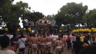 浜の宮天満神社（須加屋台完成式）宮入