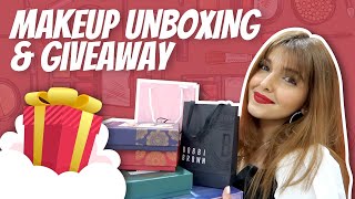 MAKEUP PR UNBOXING + GIVEAWAYYY! 🎁 😍  | Ashi Khanna