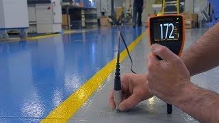 How to take accurate DFT measurements on concrete with the Elcometer 500 Coating Thickness Gauge
