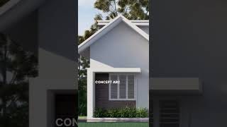 എല്ലാവരുടെയും മനം കവരുന്ന കുഞ്ഞു വീട് 650 sqft🏠|CONCEPT ARC  #short (2)